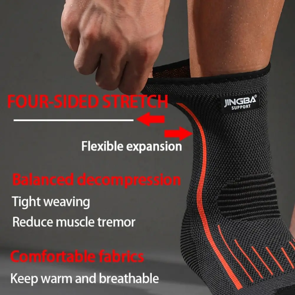 Pour la récupération des blessures, manchon de soutien de Compression des douleurs articulaires en Nylon, attelle de cheville de sport, protection de cheville de sport en plein air