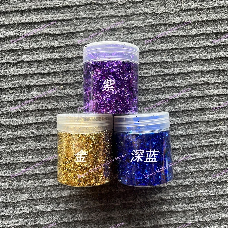 Carbon Fiber DIY Chopped Carbon Fiber Short Cut Forging Plastic Color Glitter Chips Pieces 10 Colors 2024 NEW