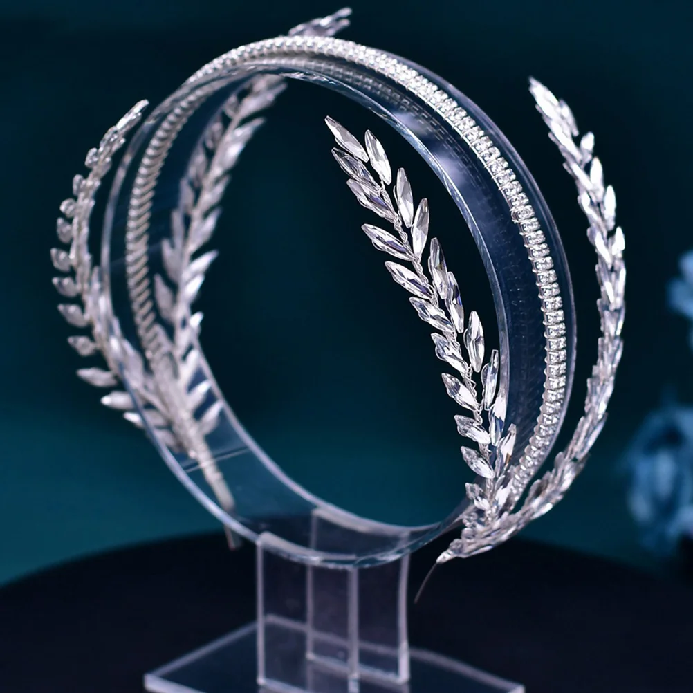 

Wedding Bride Headband Rhinestone Hairpiece Elegant Hairband for Women Prom Party Hair Accessories Hair Bands Womens Headband