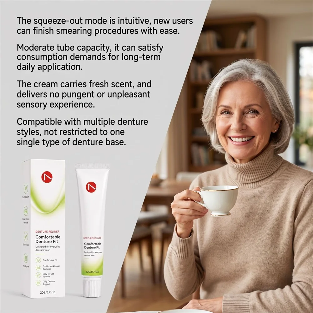 Denture-Adhesive For Partial-Dentures,Denture Fixing Adhesive,Prevents Food Particles From Getting Trapped,Daily Oral Care