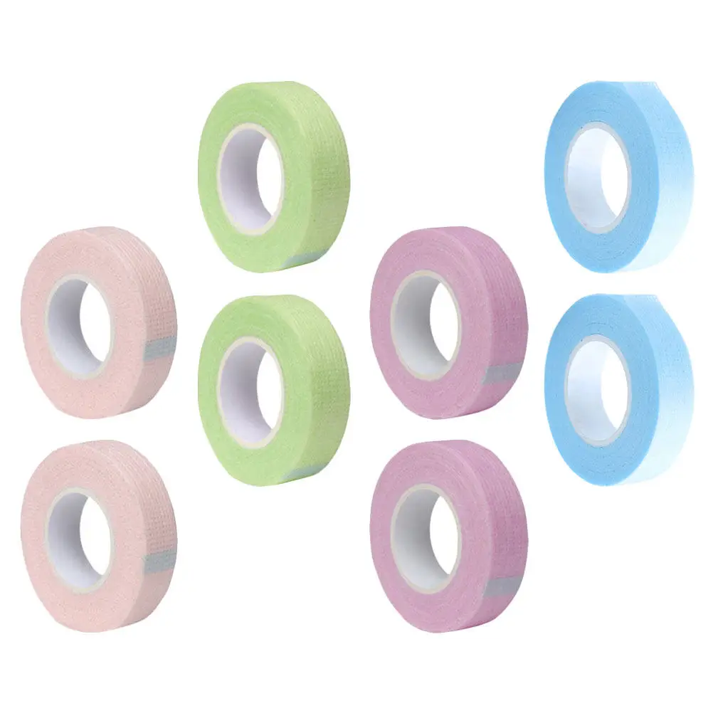 12 Rolls Adhesive Eyelash Tape Gentle Peel-Off Formula Lash Separation Tape for Eyelash Transplantation Tools