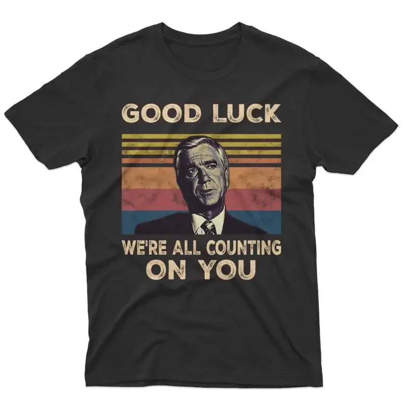 Good Luck We Äôre All Counting On You Retro Sunset Movie T Shirt