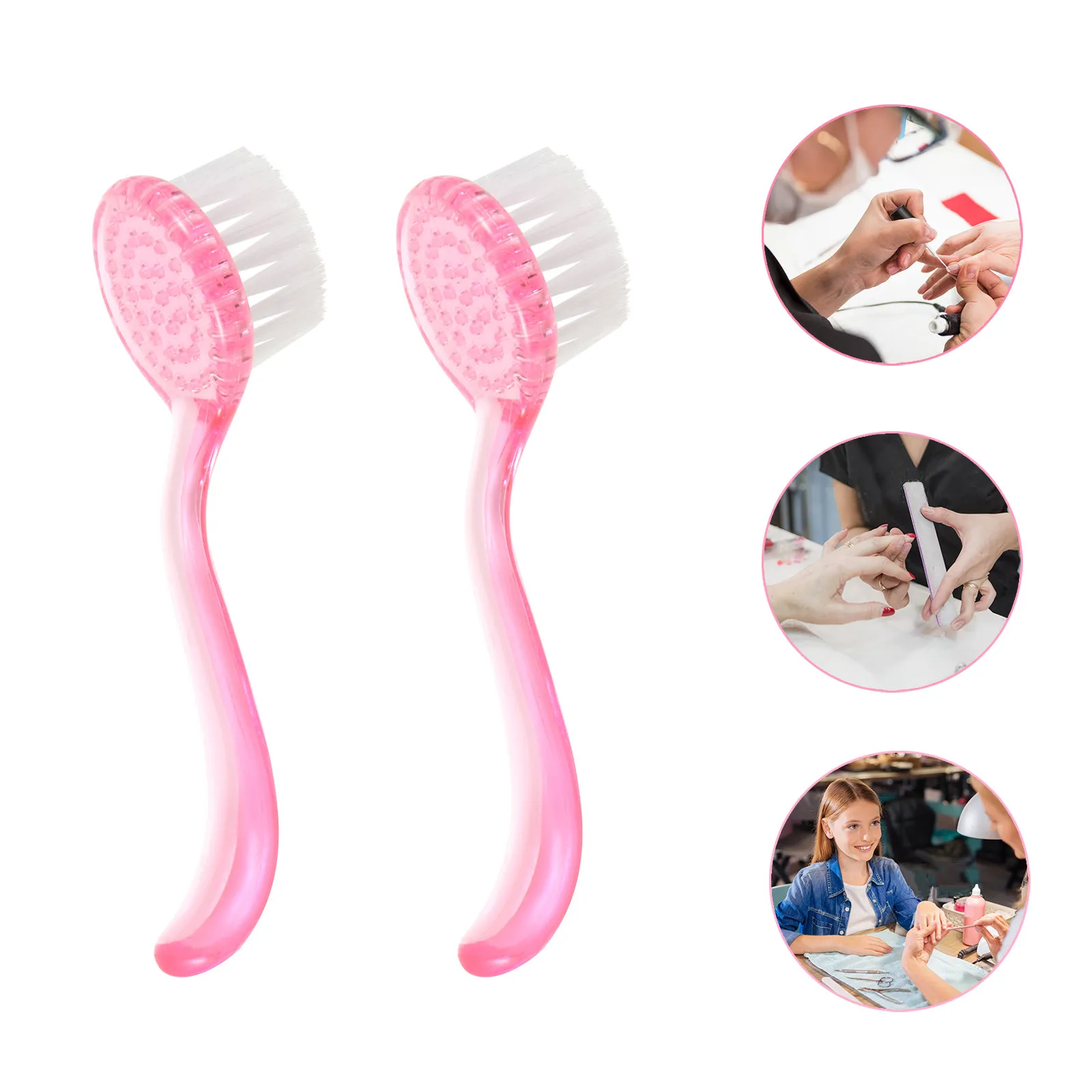

8Pcs Face Cleaning Brush Plastic Facial Soft Bristle Pore Scrub Exfoliator Massager Deep Clean Skin Nail Brush