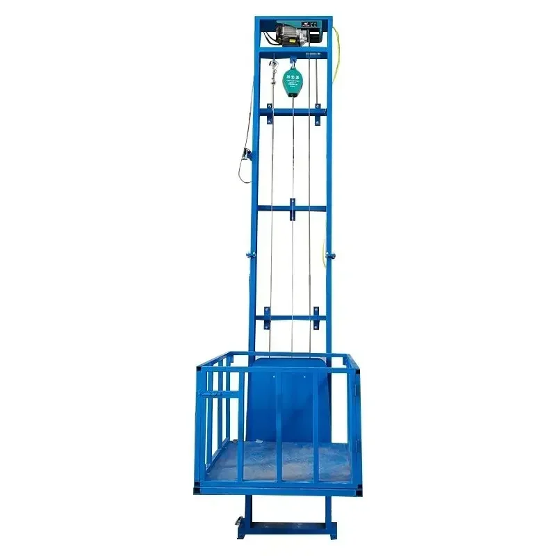 

Electric lifting platform small freight elevator warehouse factory track mobile elevator fully automatic elevator remote control