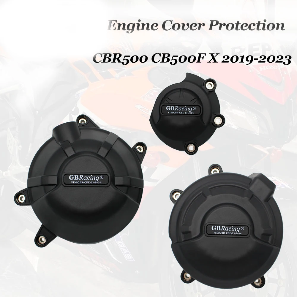 

For HONDA CBR500R CB500F CB500X 2019-2024 Motorcycles Engine Cover Protection Cover for GB Racing