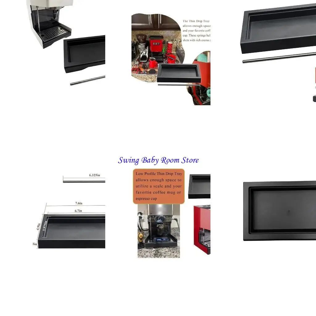 K1AD High Coffee Machine Drip Tray Practical Espresso Maker Wastewater Box