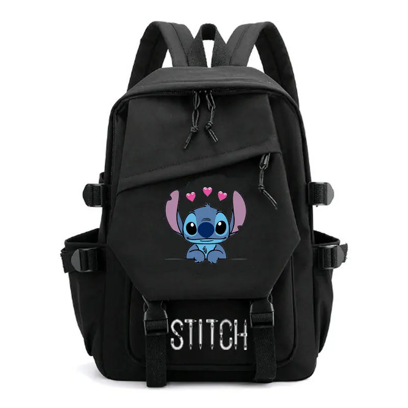 Mochila de anime bonito dos desenhos animados para meninas, mochila escolar para adolescente, mochila para laptop, mochila feminina, Lilo e Stitch