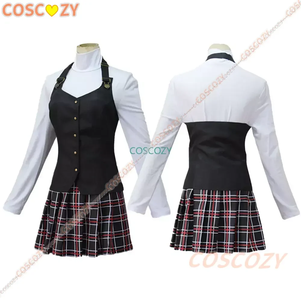 Persona 5 Cosplay Kostüm Königin Makoto Niijima Cosplay Kostüm Frau Schuluniform Weihnachten Karneval Party Kleid Perücke Kostüme