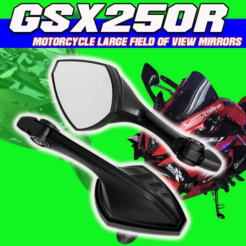 

For HONDA SUZUKI KAWASAKI R6 CBR650R Ninja650 GSXR Motorcycle Cowling Mirror Libra 2 Napoleon Adjustable Rear View Mirrors Set