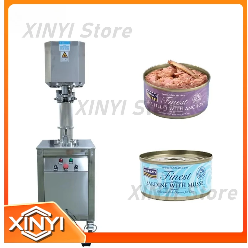 Automatic Sealer for Meat Sardine Tuna Canned Food Fish Canning Machinery Tin Can Sealing Machine Industrial Food Packaging