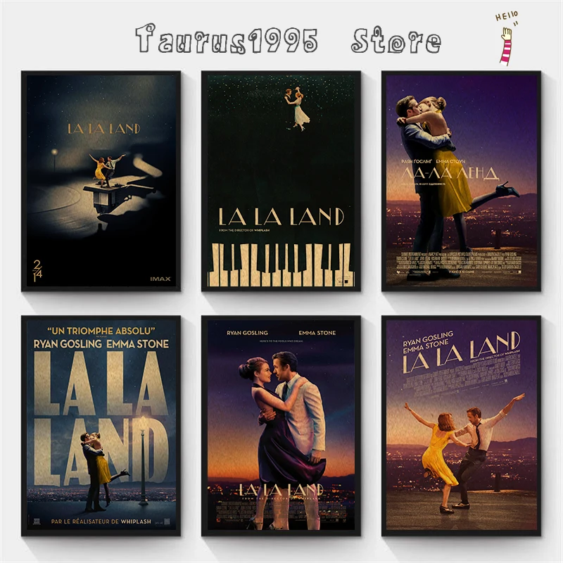 La La Land Poster Posters Kraft Paper Vintage Poster Wall Art Painting Study Aesthetic Art Small Size Wall Stickers