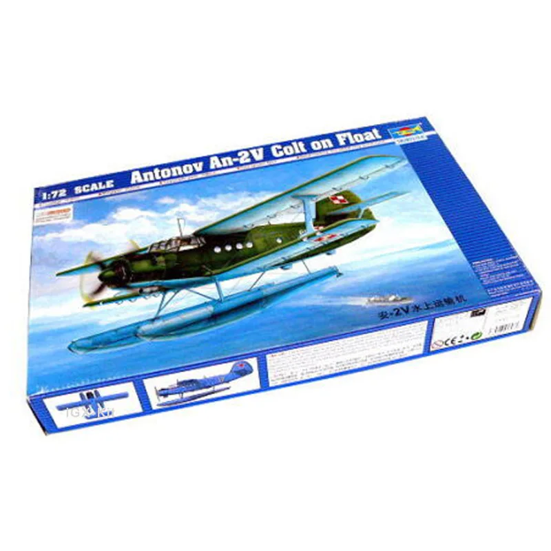 Trumpeter 01606 1/72 Scale Soviet Antonov AN2 An-2V Colt On Float Transport Aircraft Plastic Assembly Model Building Kit Toy