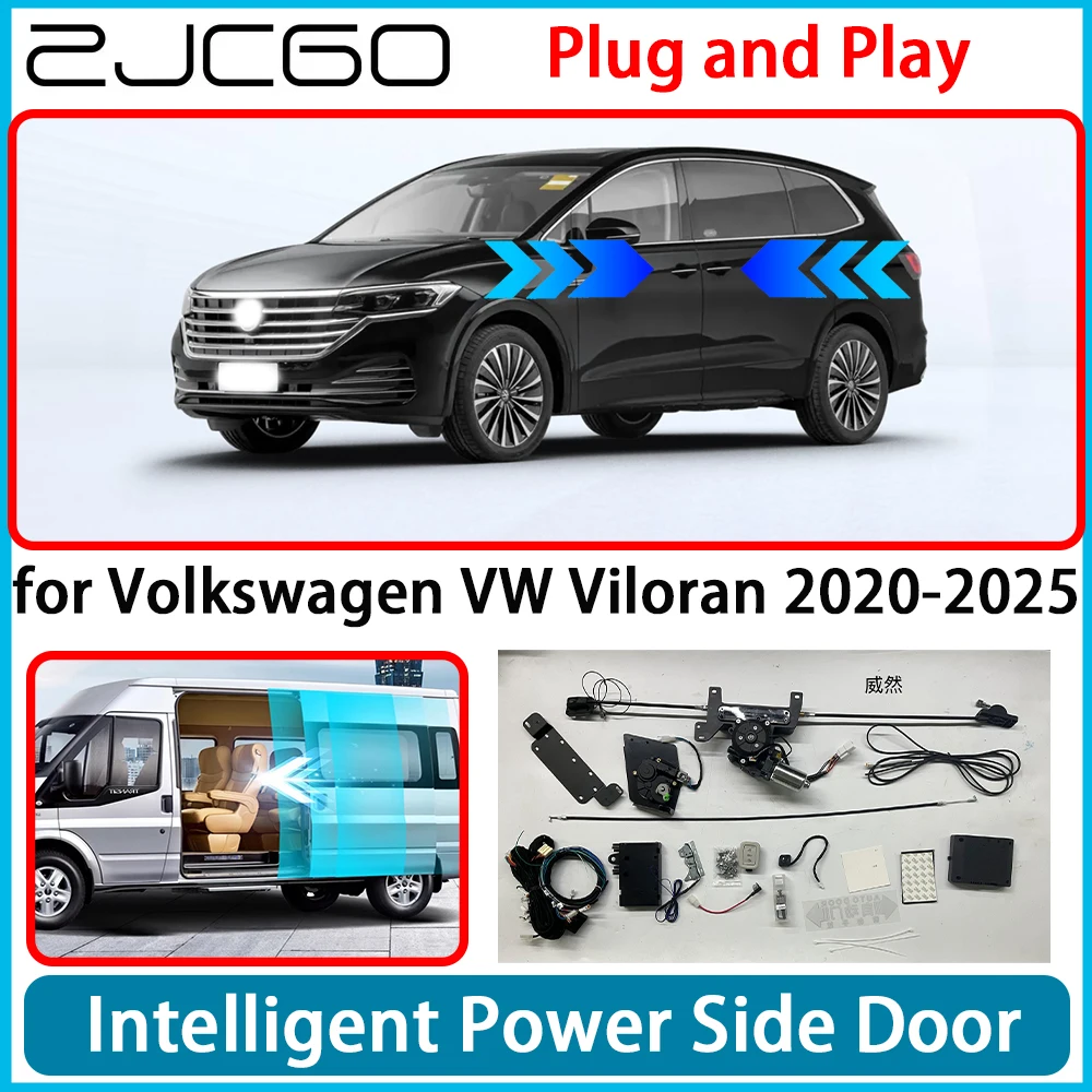ZJCGO per Volkswagen VW Viloran 2020-2025 OEM Automatico Auto Elettrico MPV Alimentazione Porta Scorrevole Sinistra Destra Retrofit Kit Sistema