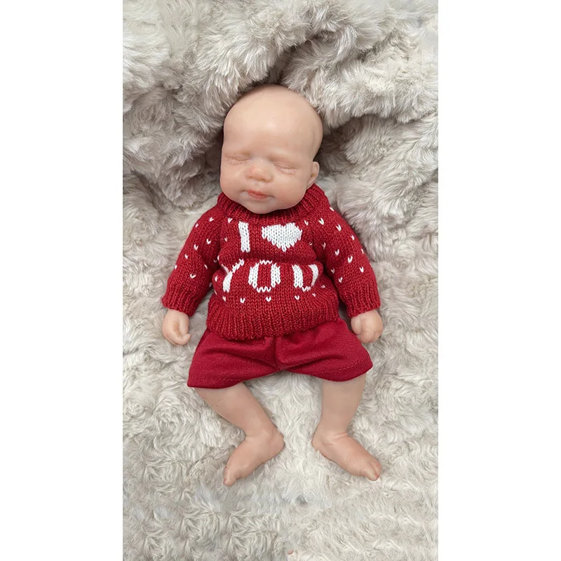 10インチ手作りフルソリッドプラチナシリコン超ソフト柔軟な弾性リボーンパスカル高品質コレクタブルアートドールクリスマスギフト