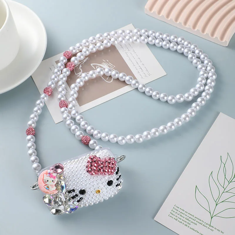 

Hello Kitty Shoulder Bag Cute Anime Kt Women Accessories Crossarm Carrying Bag Girl Strolling Shopping Decoration Gift Wholesale