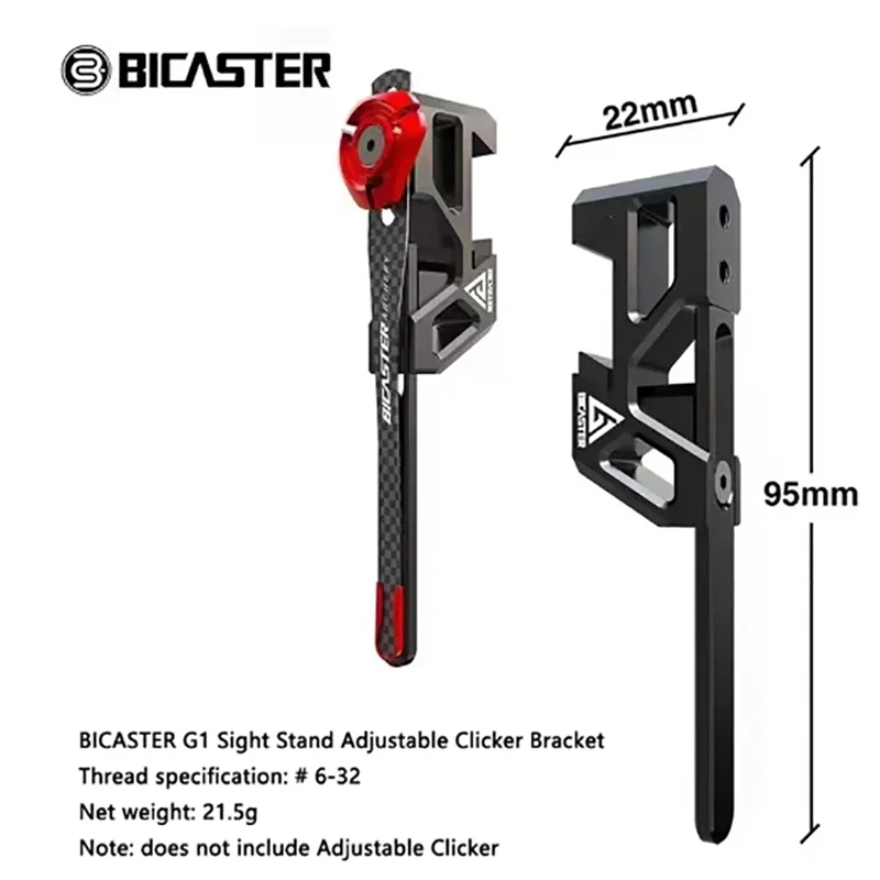 1Pc łucznictwo biaster G1 celownik stojak rozszerzony celownik uchwyt na zatrzask regulowany wspornik