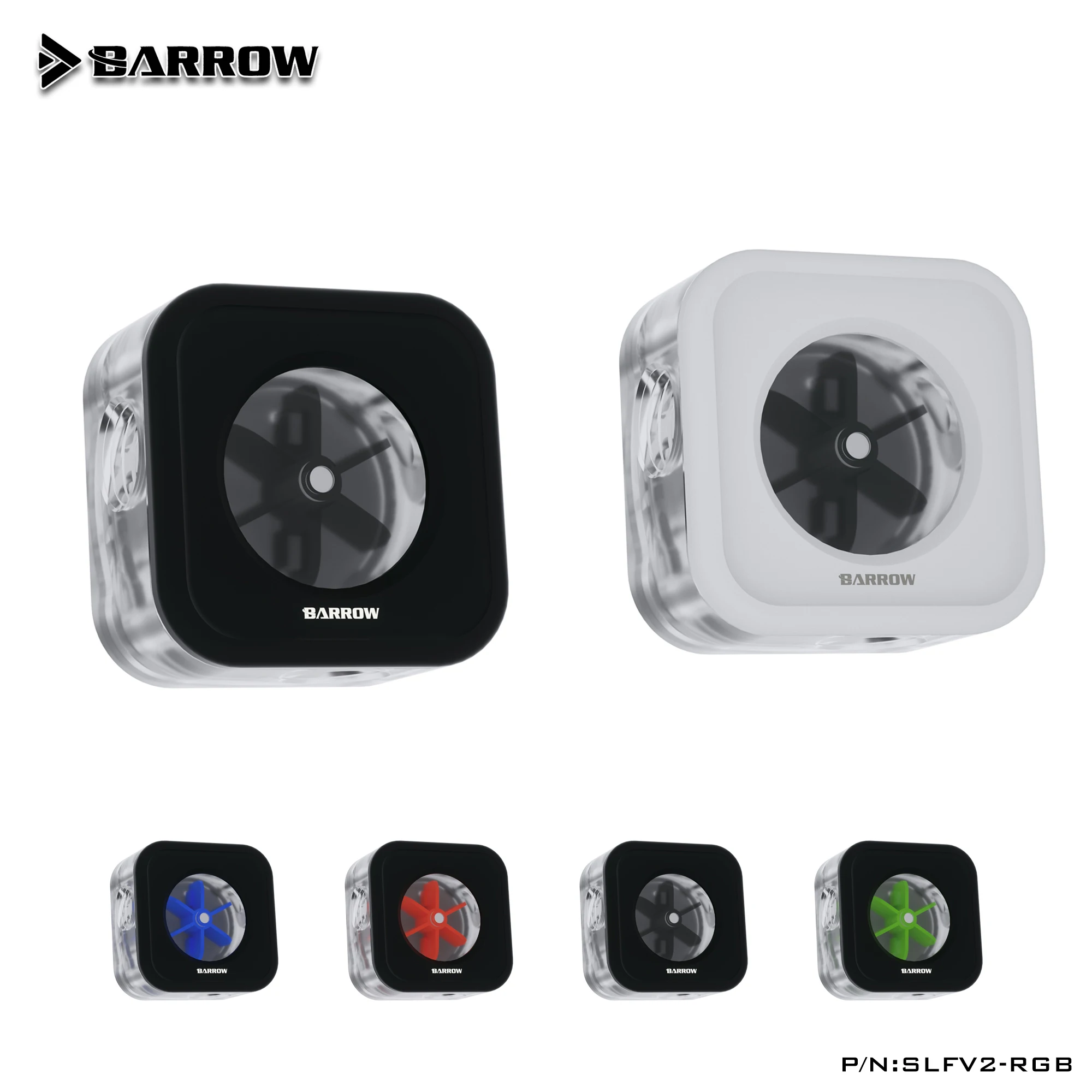 

Barrow SLFV2-RGB,Water Flow Meter Velocity Tachometer Separate Water-cooled Cooling 3PIN Header RGB Connect to AURA SYNC