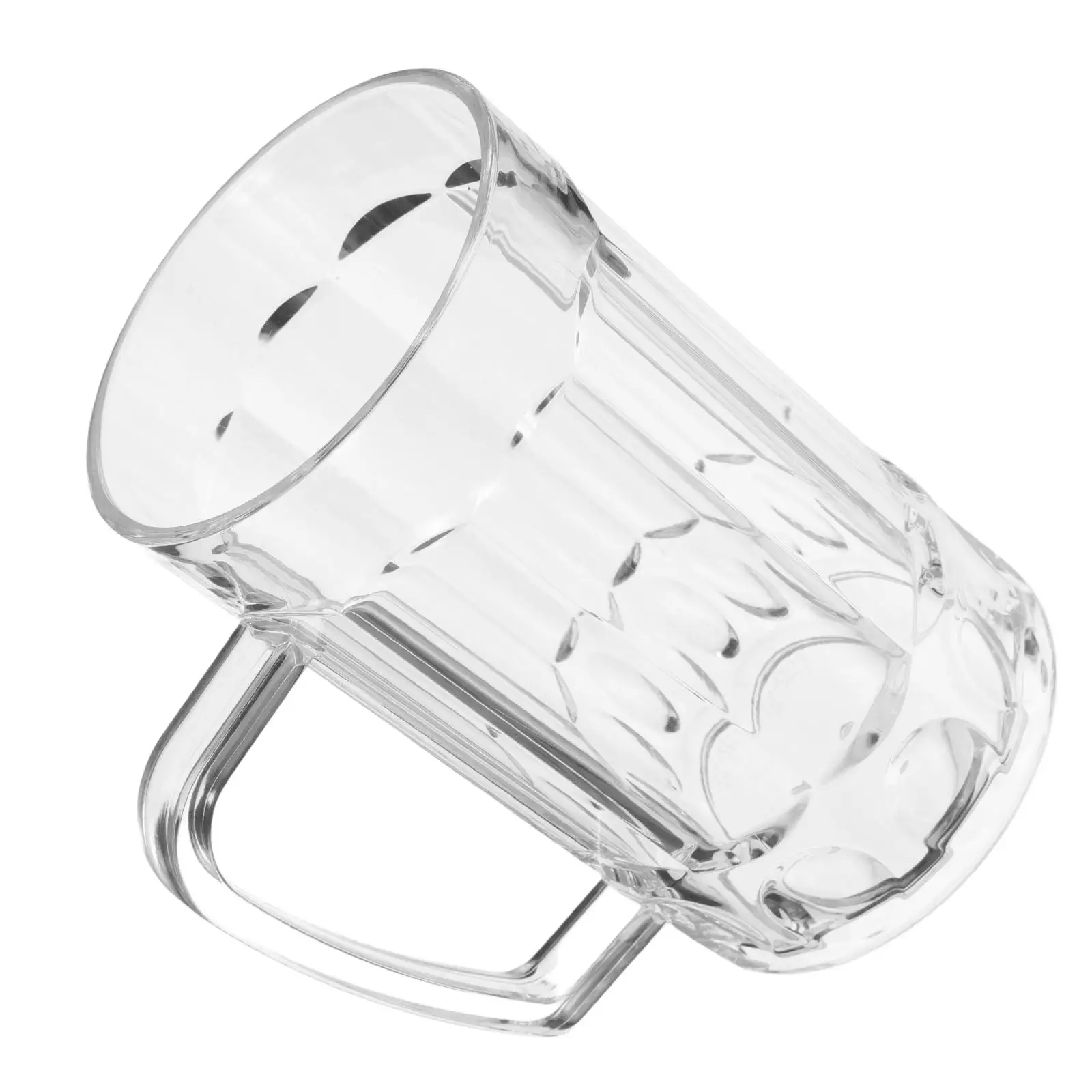 Tazze da birra in acrilico Tazze in plastica ad alta trasparenza con manico Tazza da acqua in materiale premium per feste in ristorante a casa