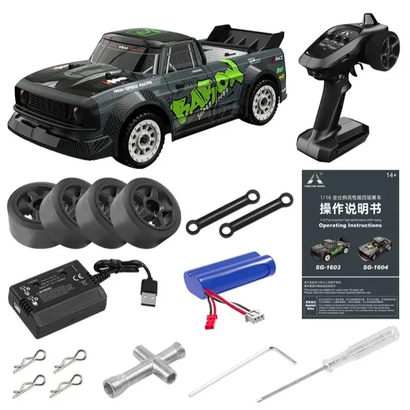 1/16 Fully Scale RC CAR Drift Sports High Speed RC Drift Car 30km/h SG1603 1604 UD1601 Toys For Gifts