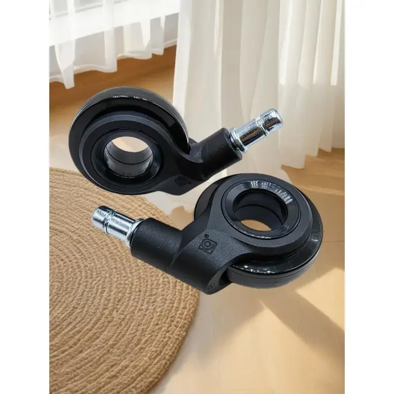 (5 Packs)-Anti-tangling Screw Rod/plug-in Universal Office Wheel/hollow Wheel Swivel Chair Caster Gaming Computer Office Pulley