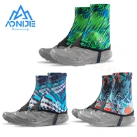 AONIJIE-Cubierta unisex para zapatos a prueba de arena con cordón, para correr al aire libre, polainas cortas para rastreo, trotar, senderismo, nuevo, E4417