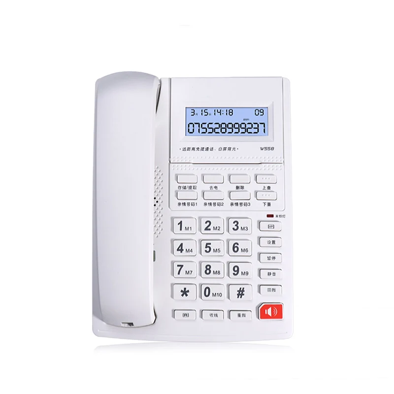 Corded Phone with Caller ID, Speakerphone, Tilt Display & Buttons, Auto & Manual IP, Wired Landline Phone for Home, Office