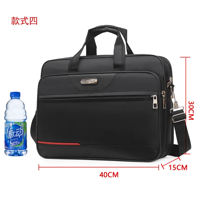 14 Inch Laptop Bag Business Portable Nylon Computer Handbags Laptop Shoulder Handbag Zipper Shoulder Simple Style