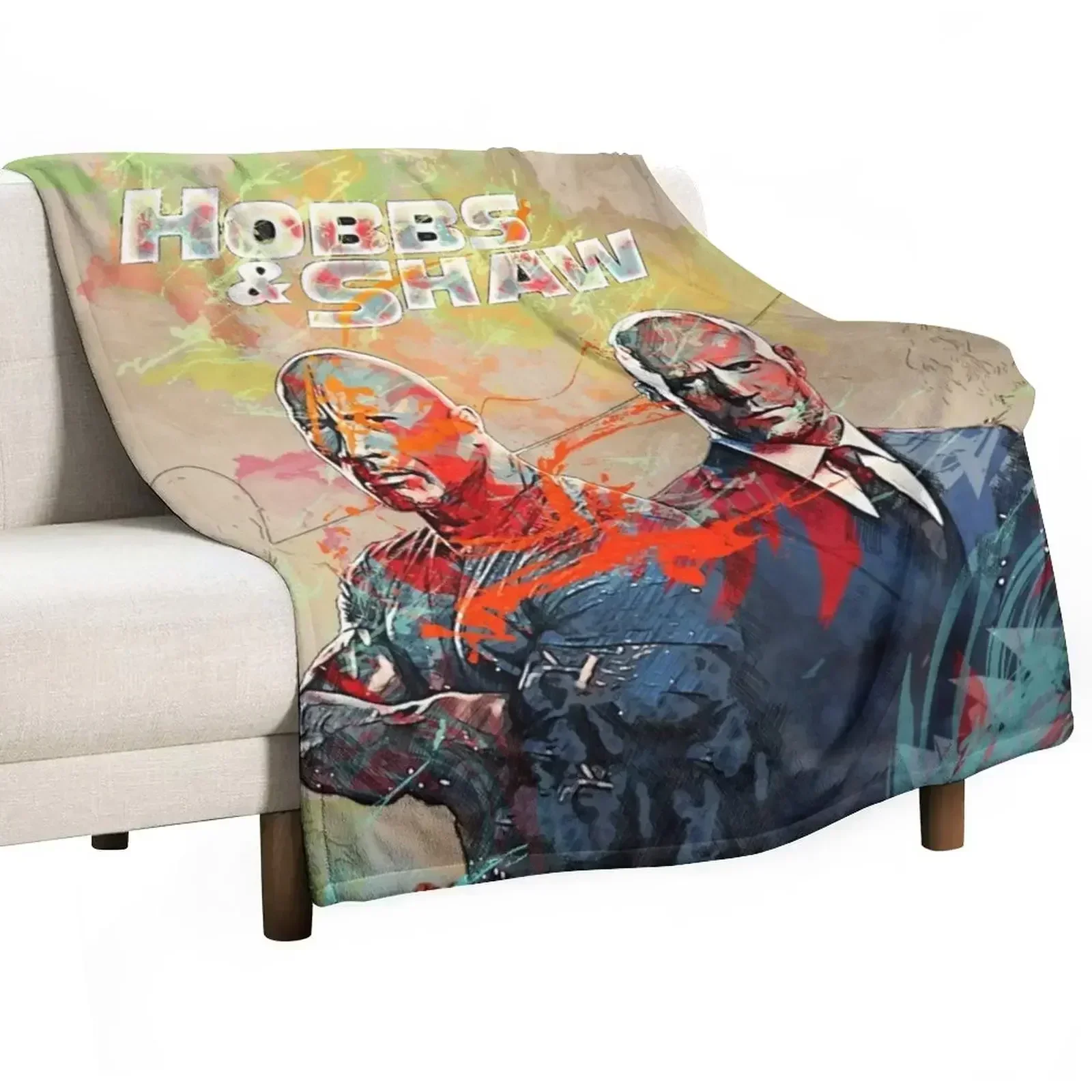 hobbs and shaw contemporary art Throw Blanket warm for winter Kid'S Hairy Plush Blankets