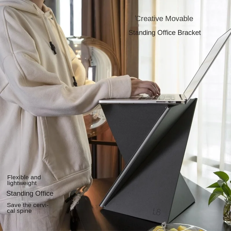 New Lightweight Tote Computer Laptop Stand Portable Standing Office Elevated Rack