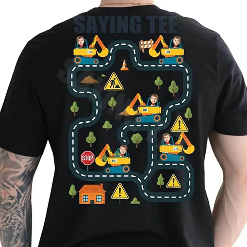 Tired Dads Club Construction Road Car Track Massage Lustiges Geschenk für Papa – Personalisiertes Shirt Y2k Herrenmode Grafikkleidung Neuheit – Detail 8