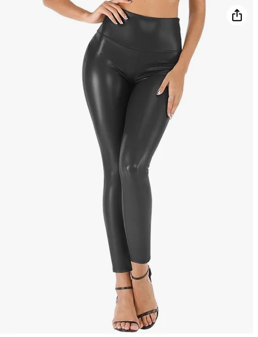 WOMEN'S Faux Leather Leggings Leather Pants High Waist Leggings Pants Tights Faux Leather Leggings leather Look Waist High Thermal Kunstl