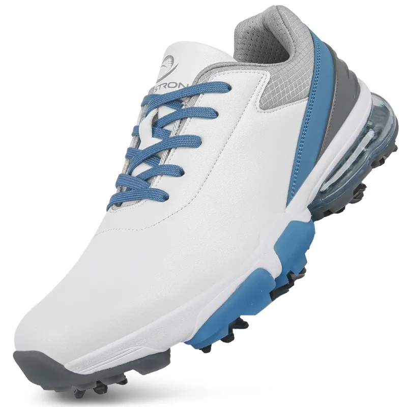 Scarpe da allenamento da golf professionali per prato all'aperto da uomo Scarpe sportive da competizione Scarpe da golf multicolori antiscivolo di grandi dimensioni