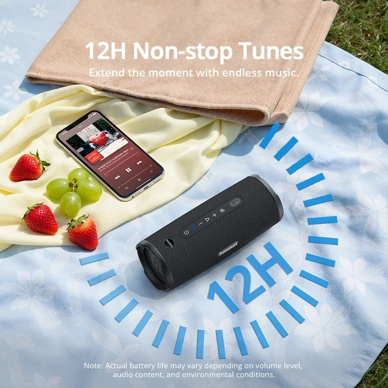 Tronsmart Portable Bluetooth Speaker, IP Waterproof Wireless Outdoor Speaker with Deep Bass, Long Playtime, TWS Stereo Pairing