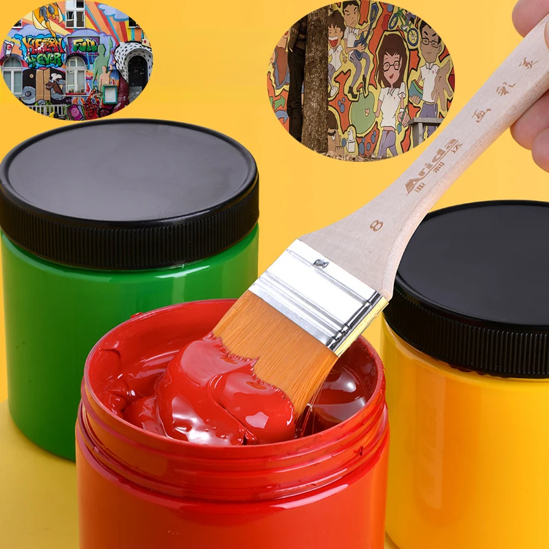 100ml Acrylic Pigment Children's Painting 3D Creation Waterproof Non Fading Graffiti Fabric Stone Wall Painting Pigment