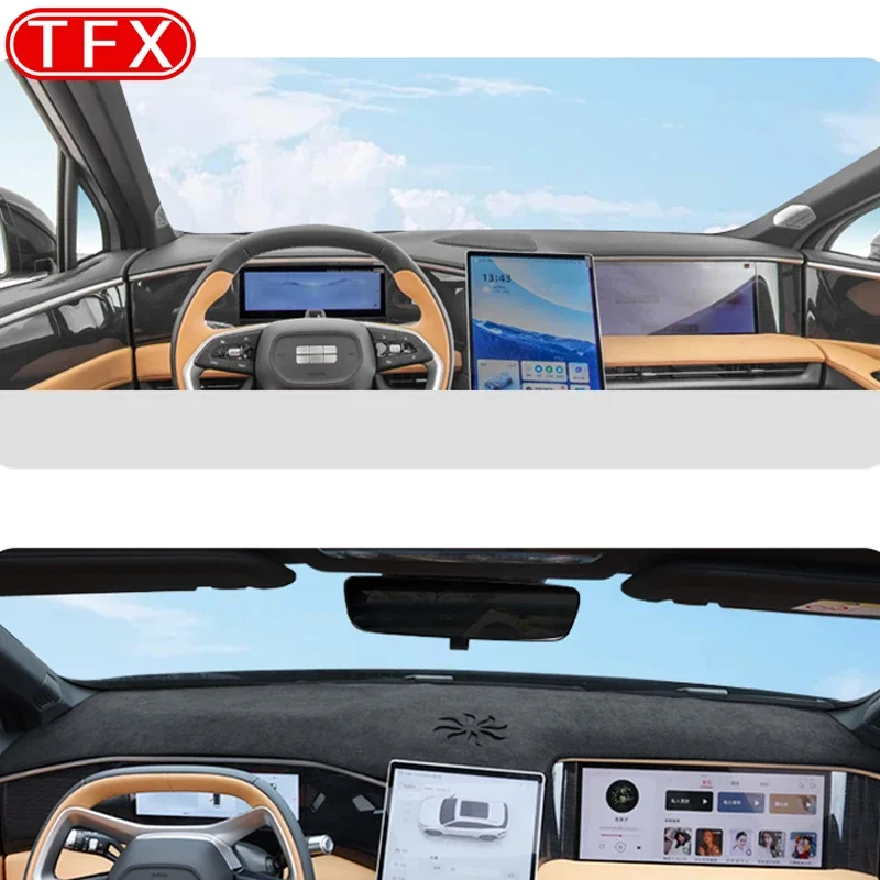 For Geely Galaxy L7 2023 2024 Car Styling Dash Mat Dashmat Dashboard Cover Sun Shade Dash Board Cover Carpet Auto Accessories