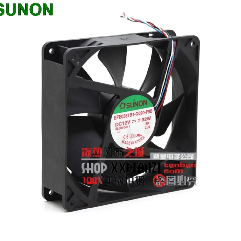 For Sunon EFE0381B1-Q020-F9B 12V 14CM 140mm 7.92W PWM server inverter cooling fan