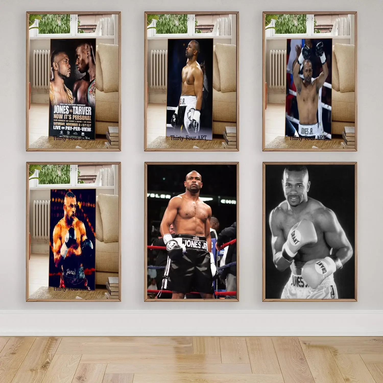 roy jones jr boxer Canvas Art Poster, Wall Art, Picture Print, Modern Family, Bedroom Decor, Posters