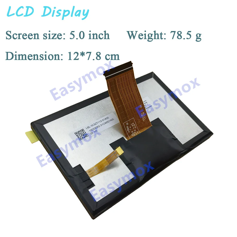 LBL-VLSZT112-01 5.0 "Zoll LCD-Display für Auto Instrument Cluster und Dashboard Bildschirm Reparatur