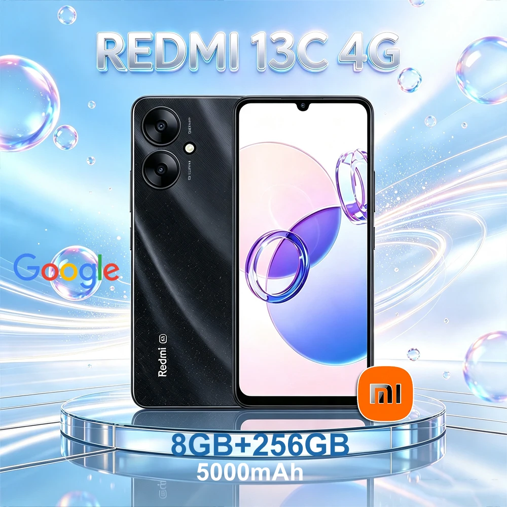 Redmi 13C 4G high-value ultra-thin body fashion smart phone 8GB +256GB/5000mAh battery long battery life mobile phone