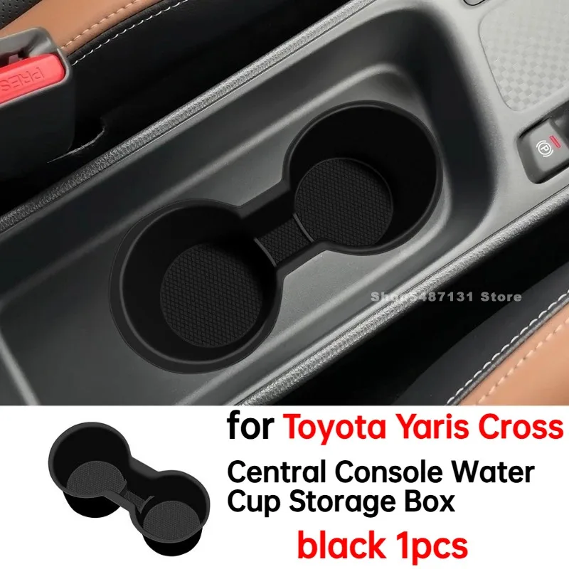 

Car Central Console Water Cup Storage Box for Toyota Yaris Cross Interior Accessories 2023 2024 2025