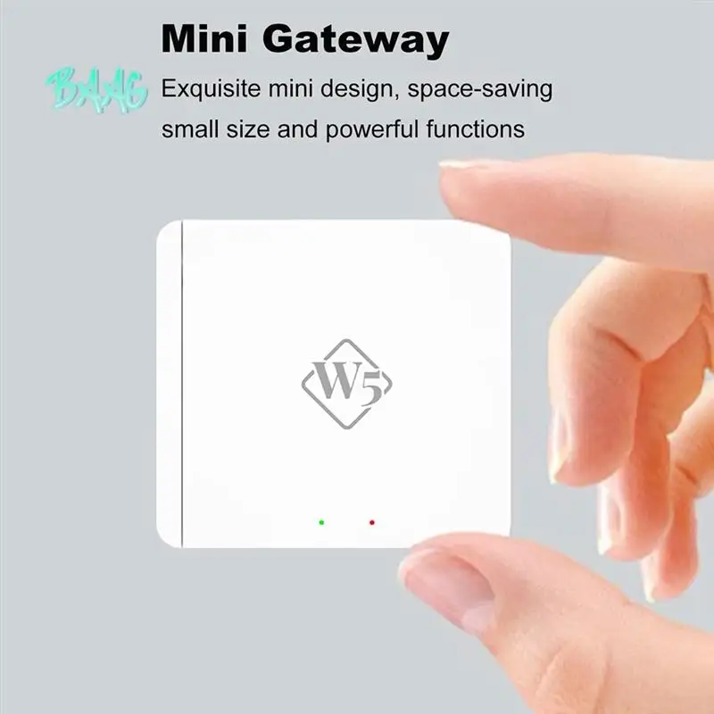 BAAG-nouvelle passerelle sans fil W5 Tuya Zigbee + Hub Bluetooth Version améliorée multimode peut accéder 128 + des appareils sub