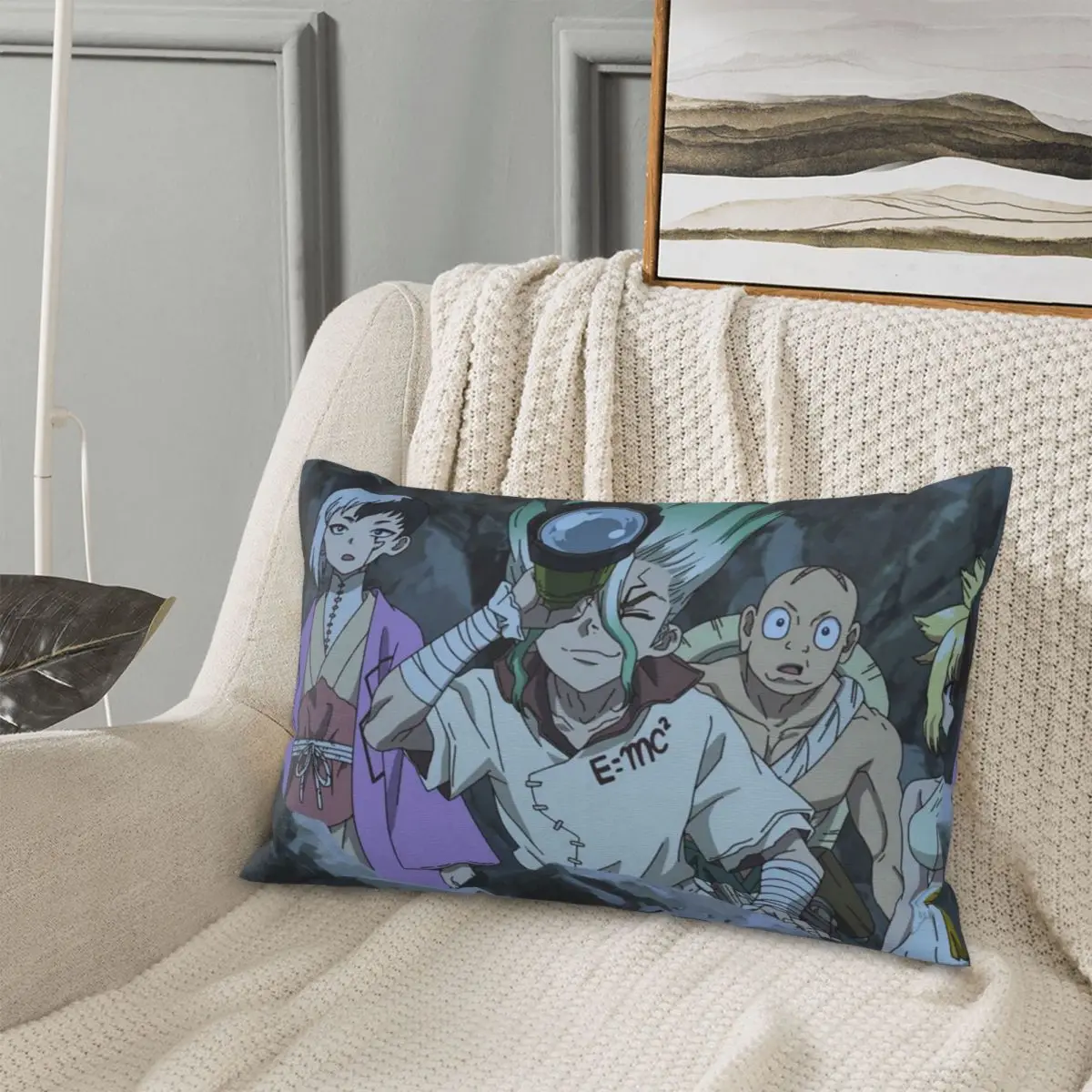 

Senku Ishigami Dr Stone Apan Anime Rectangle Pillowcase Cushion Cover Decor Bedroom Bed Home Comfort Throw Pillow