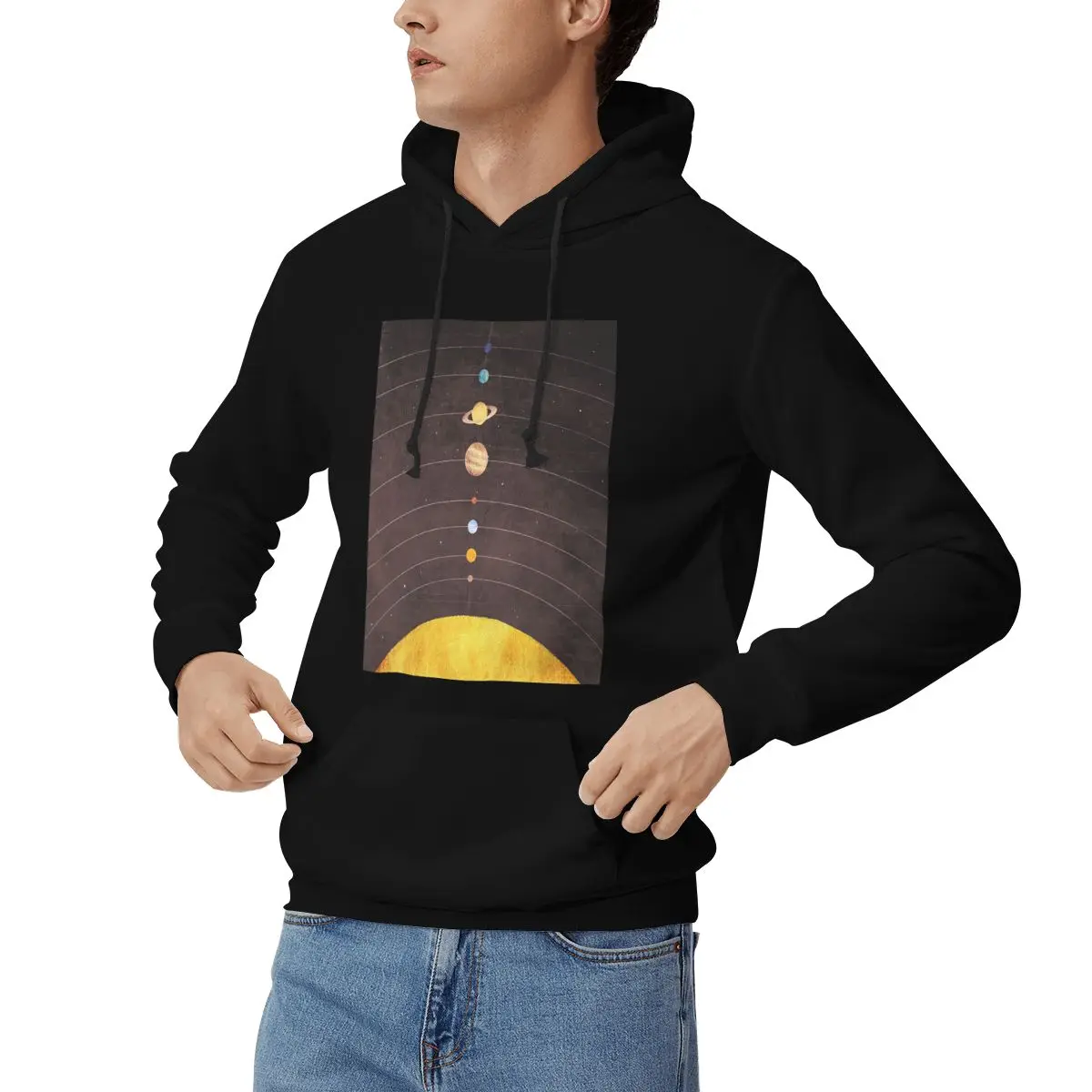 Solar System Hoodies Men's Women Casual Pullover Sweatshirts Harajuku Long Sleeve Streetwear Autumn Winter