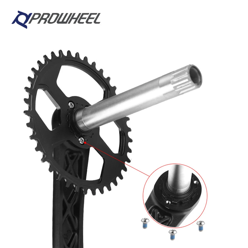 Prowheel Snow Bicycle Crankset Crank 170mm GXP Bottom Bracket BB100/120mm With Chainring 28/30/32/34/36/38T Fat Bike Accessories