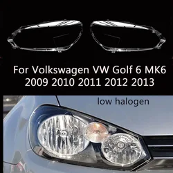 Car Headlamp Lens For Volkswagen VW Golf 6 MK6 2009 2010 2011 2012 2013 Headlight Cover Car Lens case Replacement Auto Shell