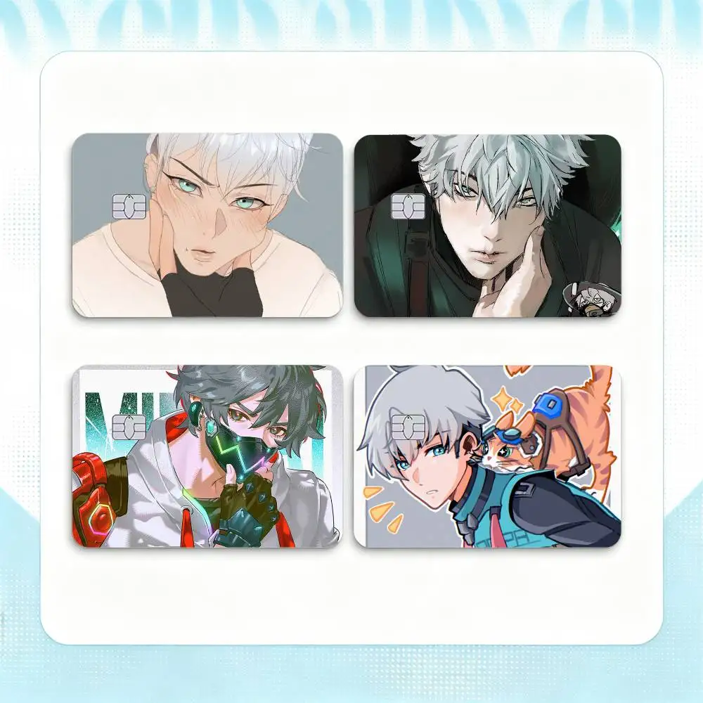 O-OverwatchES Wuyang Mizuki  Credit Card HD Stickers Small Chip Waterproof Sticker Game Card Decal Gift