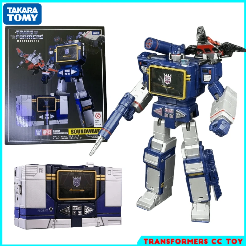 In stock Genuine Takara Tomy Transformers Toy Masterpiece Series MP-13 Soundwave Action Figure Robot Collection Children's Toy