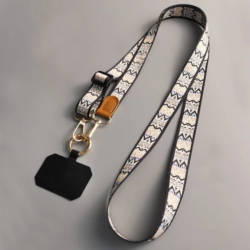 Mobile Phone Lanyard Long Cross-body Shoulder-carryable Personalized Print High-end Wide Version Adjustable Lanyard