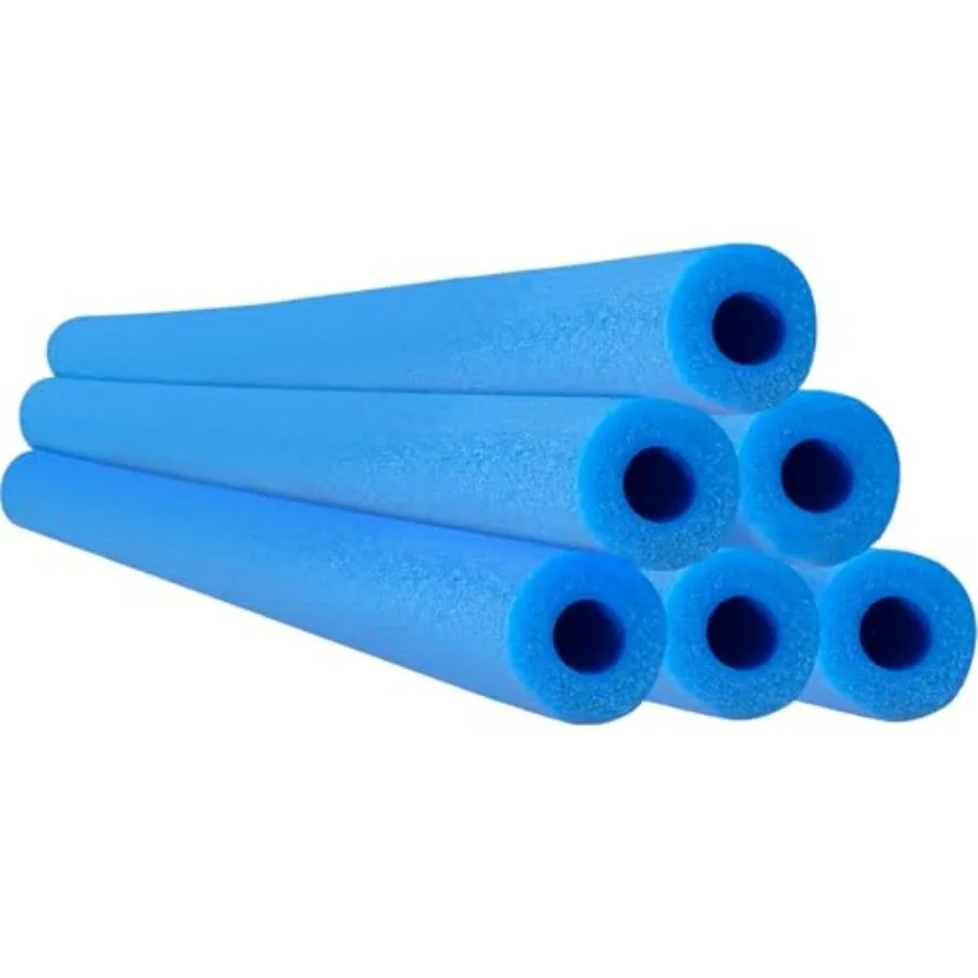 

Blue Pool Noodles Swimming Hollow Core Foam Tube, Floating Thick Noodles for Floating, Pool Accessories, 52