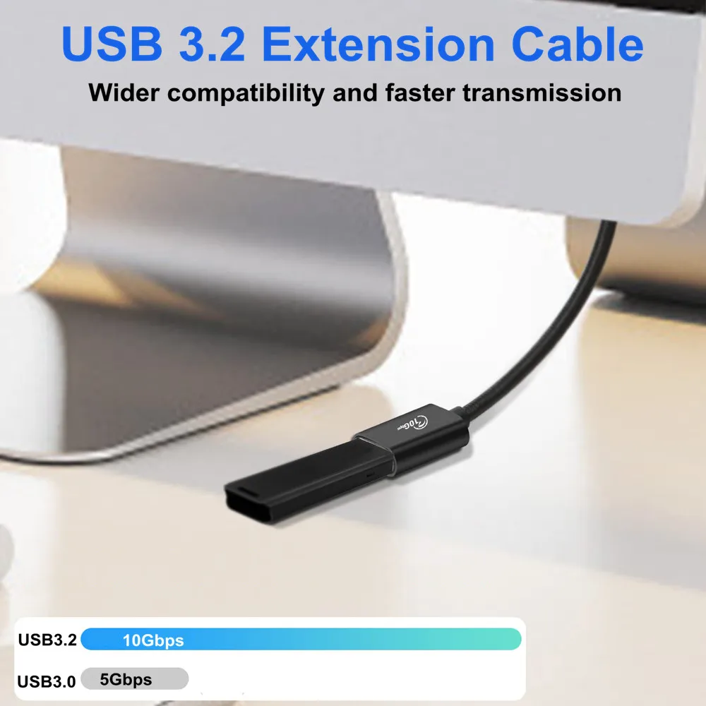 USB3.2 Verlängerungskabel USB C 10 Gbit/s OTG-Kabel Flash-Laufwerk Verlängerungskabel für PC Tastatur Webcam GamePad Daten USB OTG HUB-Kabel – Detail 2